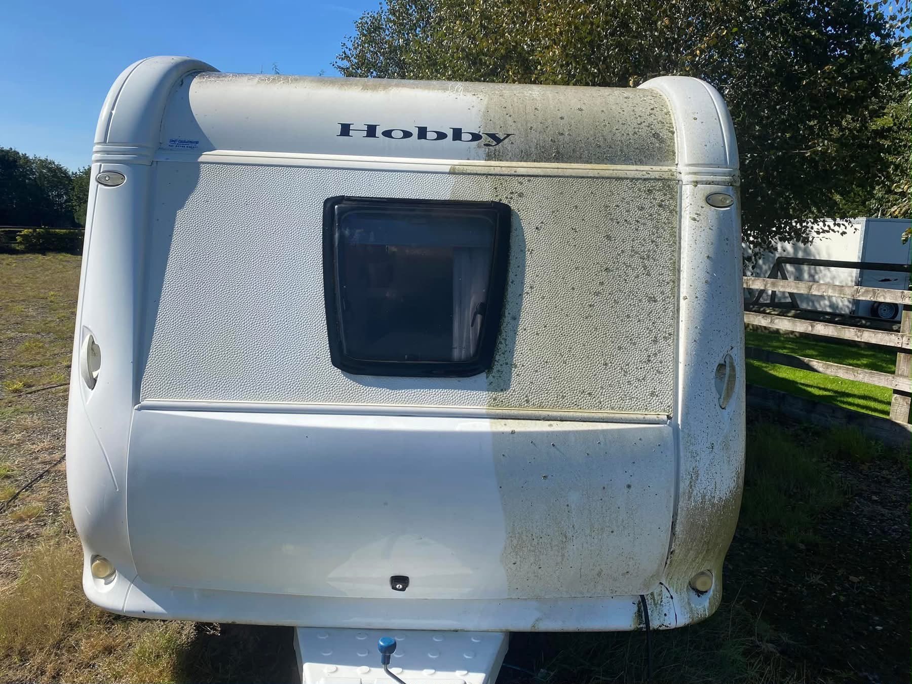 Cleaned caravan detail