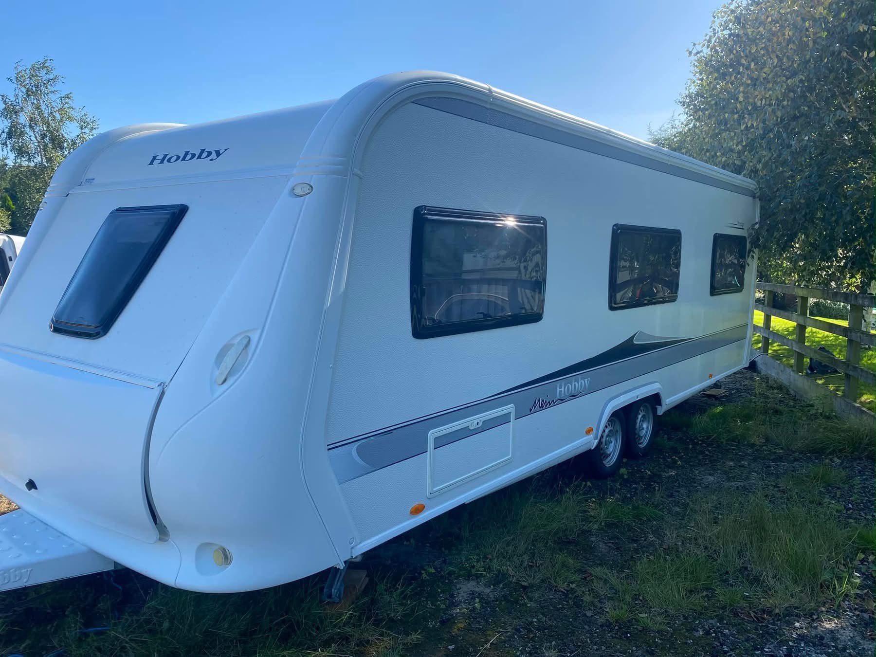 Cleaned caravan